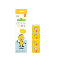 Glo Pals, Kostki sensoryczne świecące w wodzie Wielki Ptak Ulica Sezamkowa - zabawka kąpielowa