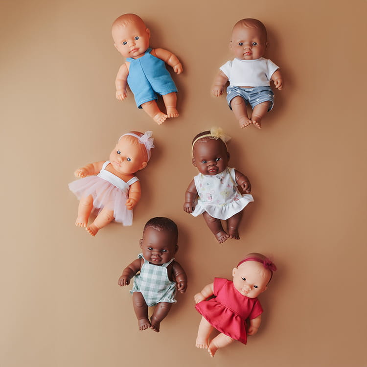 Lalka chłopiec Afrykańczyk 21cm Miniland My Friends & Me