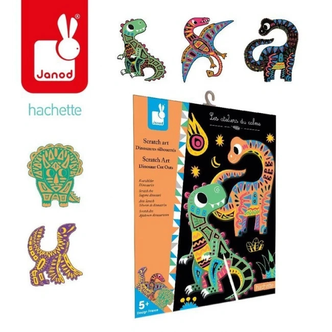 ZESTAW KREATYWNY DO ZDRAPYWANIA DINOZAURY5+