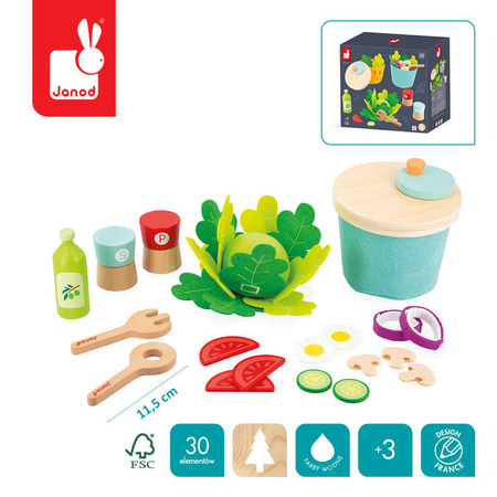 Filcowy zestaw do przyrządzania sałatki