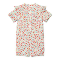 Little Dutch Swimsuit z krótkim rękawem Sunny Flowers - 74/80