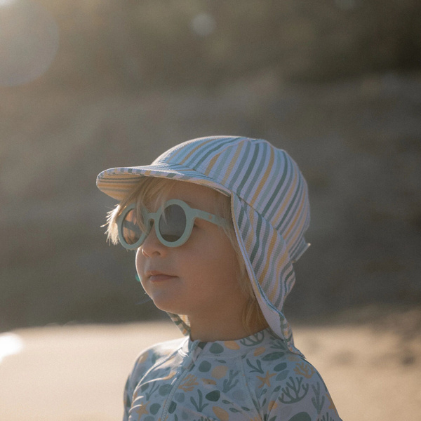 Little Dutch Czapeczka kąpielowa przeciwsłoneczna Stripes - rozm. 3