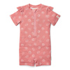Little Dutch Swimsuit z krótkim rękawem Ocean Treasures Pink - 86/92