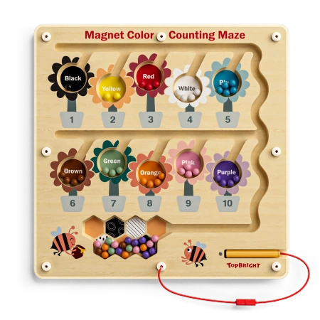 Labirynt magnetyczny Pracowita Pszczółka - 36m+, Topbright