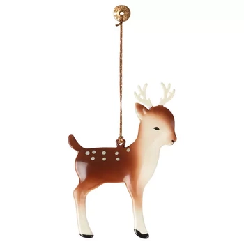 Dekoracja bożonarodzeniowa - Metal ornament, Bambi 2 ass