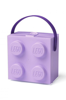 Lunchbox klocek z rączką, fioletowy