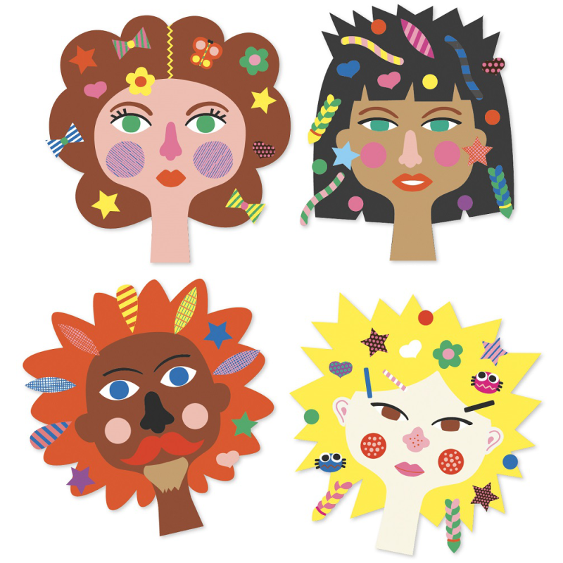 Zestaw art. z naklejkami FRYZJER