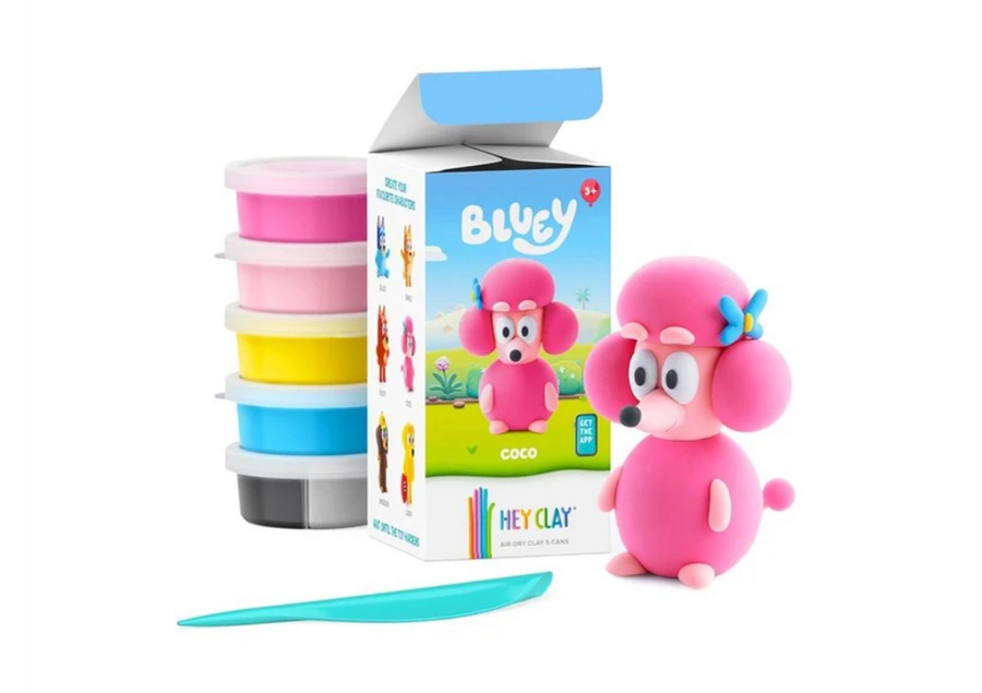 Hey Clay - Figurka Bluey Coco + akcesoriami 5pak