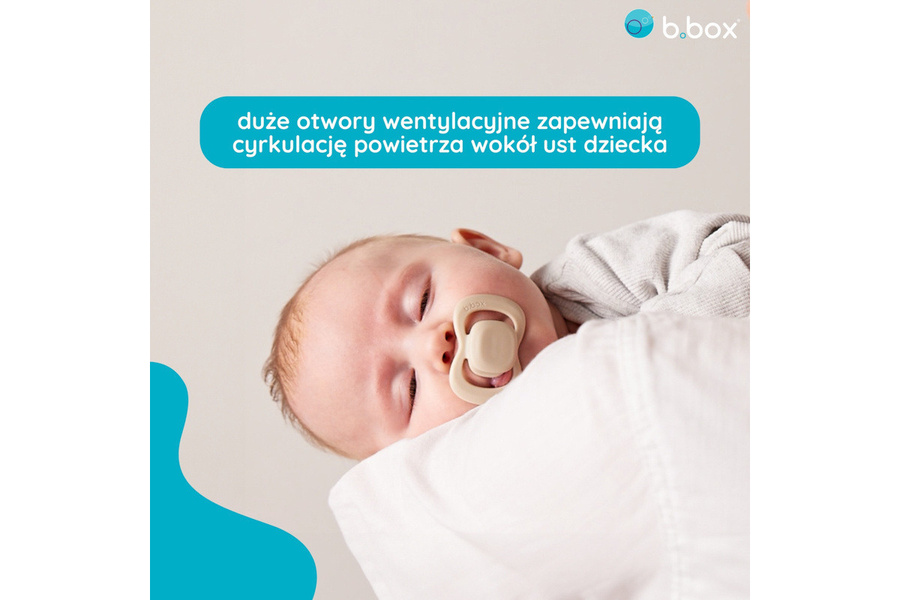 Smoczek dla noworodka i niemowlaka 0-6 mies. róż/latte