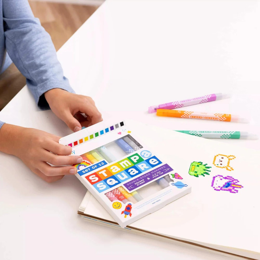 Flamastry / Cienkopisy do Pixel Art, 2-w-1