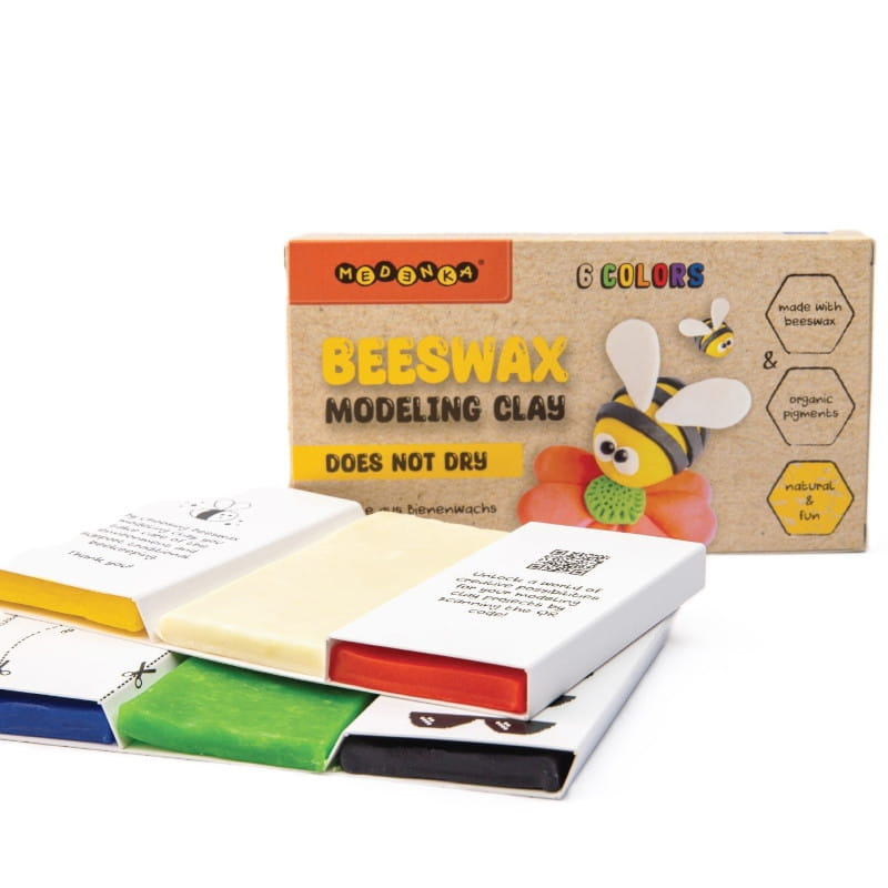 Modelina Medenka z woskiem pszczelim (6 kolorów)