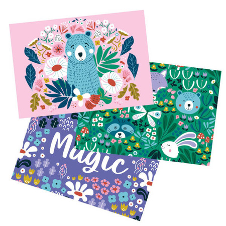 AUZOU KOLOROWE KARTY DO ZDOBIENIA DIY