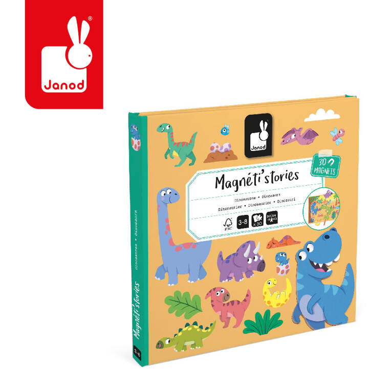 Magnetyczna układanka - dinozaury - magneti'stories