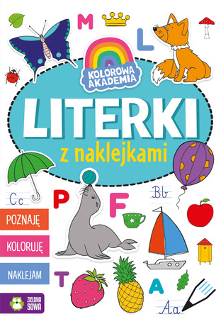 Kolorowa akademia, literki z naklejkami