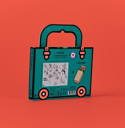 KIESZONKOWA KOLOROWANKA Z KREDKAMI - ATLAS