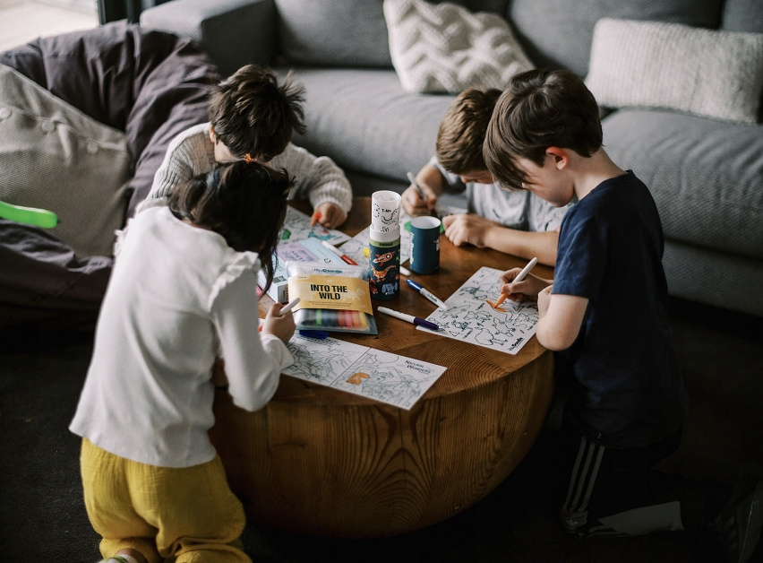 Duża Mata Silikonowa do Kolorowania A3 - Pojazdy