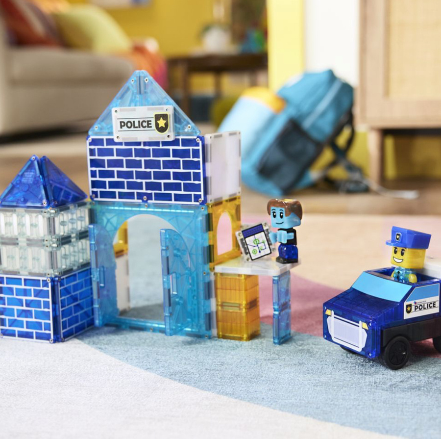 MAGNA-TILES® Klocki Magnetyczne Police Station 35 el