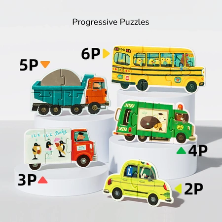 Moje pierwsze puzzle - Transport 6w1 