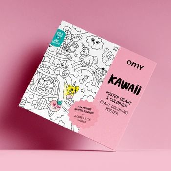 GIGANTYCZNA KOLOROWANKA 100x70 - KAWAII