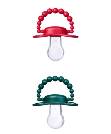 LUU Kids Zestaw smoczków Holy Green i Santa Red 3-6m