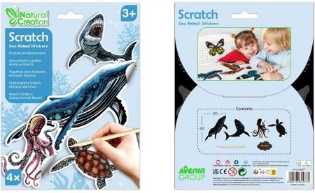 Naklejki do wydrapywania - Stworzenia morskie