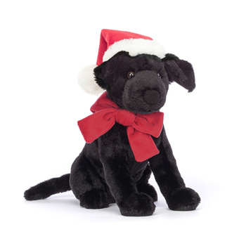 Labrador w czapce świętego mikołaja, 22 cm