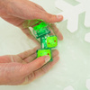 Kostki sensoryczne świecące w wodzie edycja świąteczna, zabawka kąpielowa, kolor zielony