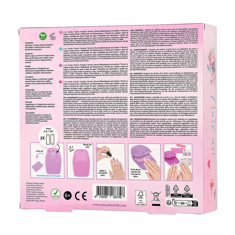 Souza! Szkatułka z kosmetykami do makijażu dla dzieci zestaw 15 el. Korona - Souza! 