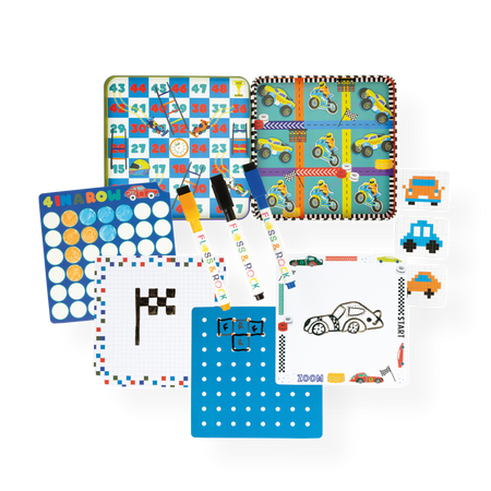 Gry magnetyczne w puszce 6w1 - Auta 