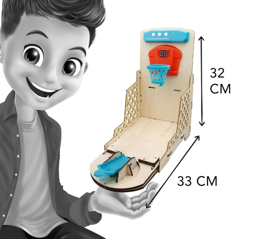 Elektroniczna mini koszykówka z grami