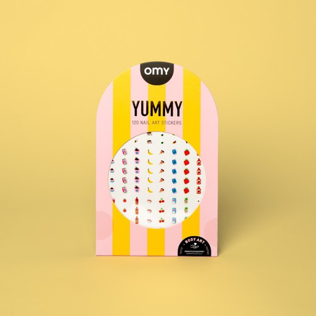 NAKLEJKI NA PAZNOKCIE YUMMY - 120 SZTUK