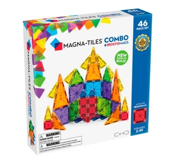 MAGNA-TILES® Klocki Magnetyczne COMBO microMAGS 46 el. 816 - uniwersalny MAGNA-TILES