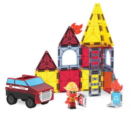 MAGNA-TILES® Klocki Magnetyczne Straż Pożarna 27 el.