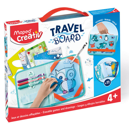 Tablica przezroczysta, suchościeralna w walizeczce - Creativ