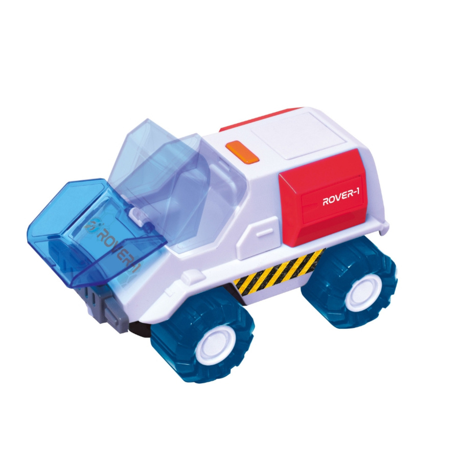 Badawczy pojazd kosmiczny z astronautą