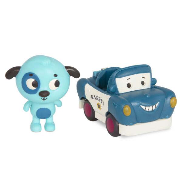 Zestaw 3 miękkich pojazdów sensorycznych z pasażerami z Żabką