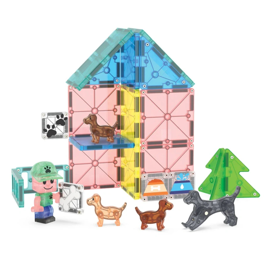 MAGNA-TILES® Klocki Magnetyczne Puppy Park 27 el. 1094 - uniwersalny MAGNA-TILES® 