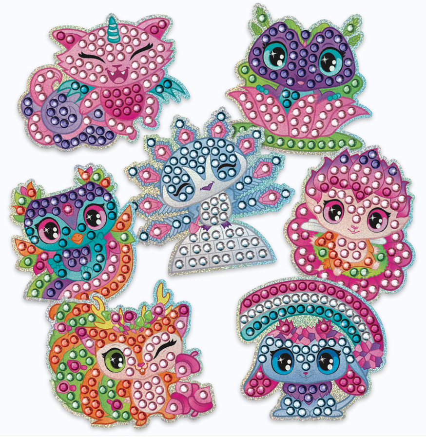 Kreatywne naklejki do ozdabiania z kryształkami 7+, Nebulous Stars