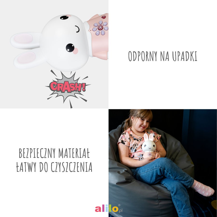 Zabawka edukacyjna Króliczek Alilo Honey Bunny G6PRO turkusowy