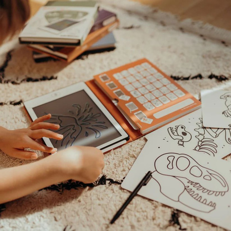 Kidywolf - KIDYDRAW-MINI-DIN - pad rysunkowy z ekranem LCD "dinozaury"