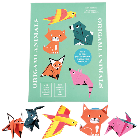 Papier dwustronny origami do tworzenia zwierząt