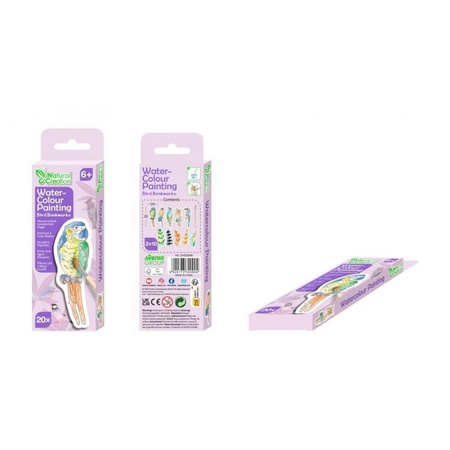 Zakładki do książki - Ptaki (Malowanie wodą)