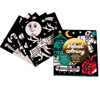 Zestaw 6 welwetowych kolorowanek - HOHOHO