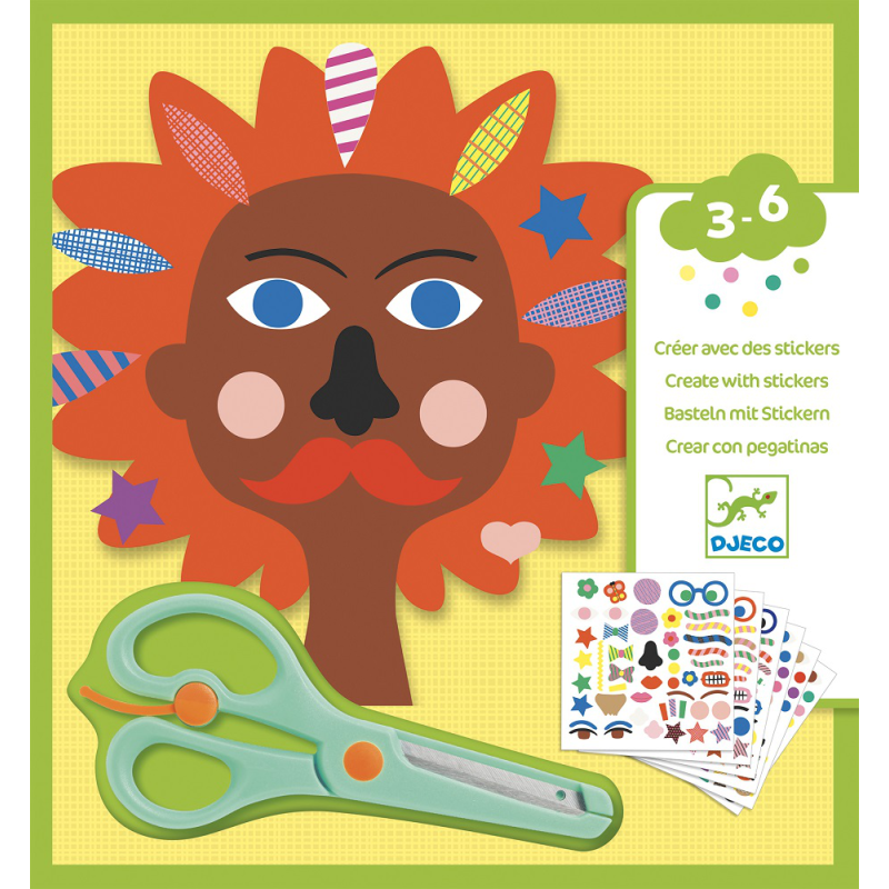 Zestaw art. z naklejkami FRYZJER