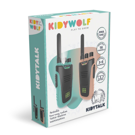 Kidywolf - KIDYTALK-NC - walkie talkie - różowo-niebieski