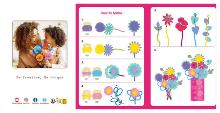 POM POM - Zbuduj swój własny bukiet z pomponami Kwiaty