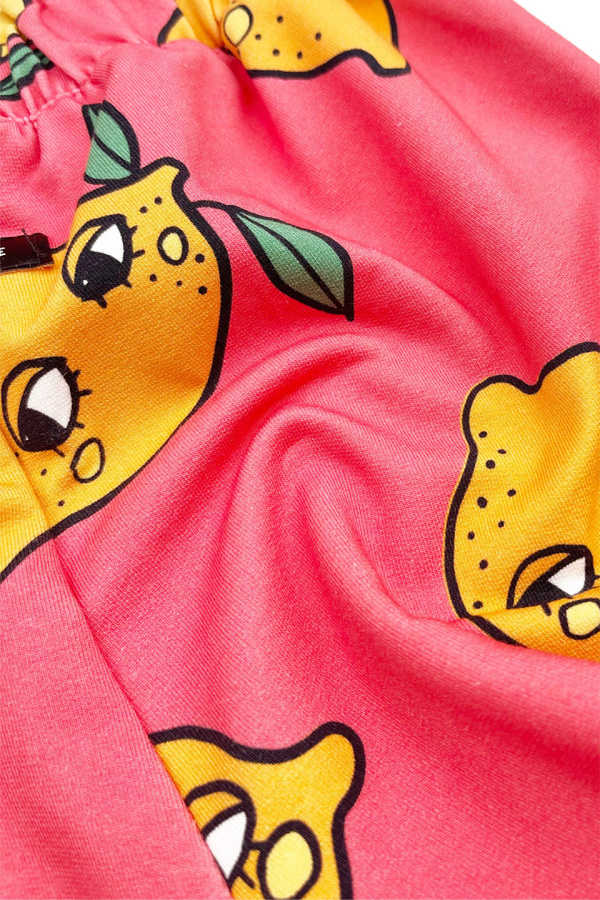 1 LEMON PINK / PAPERBAG SHORTS - 122-128