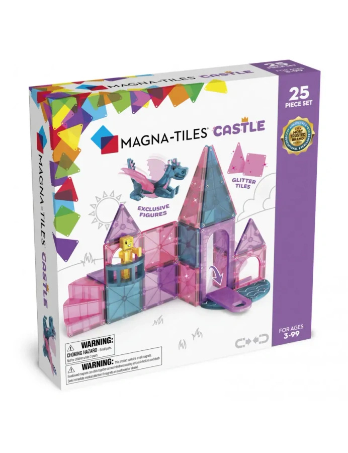 Klocki magnetyczne zamek 25 el.