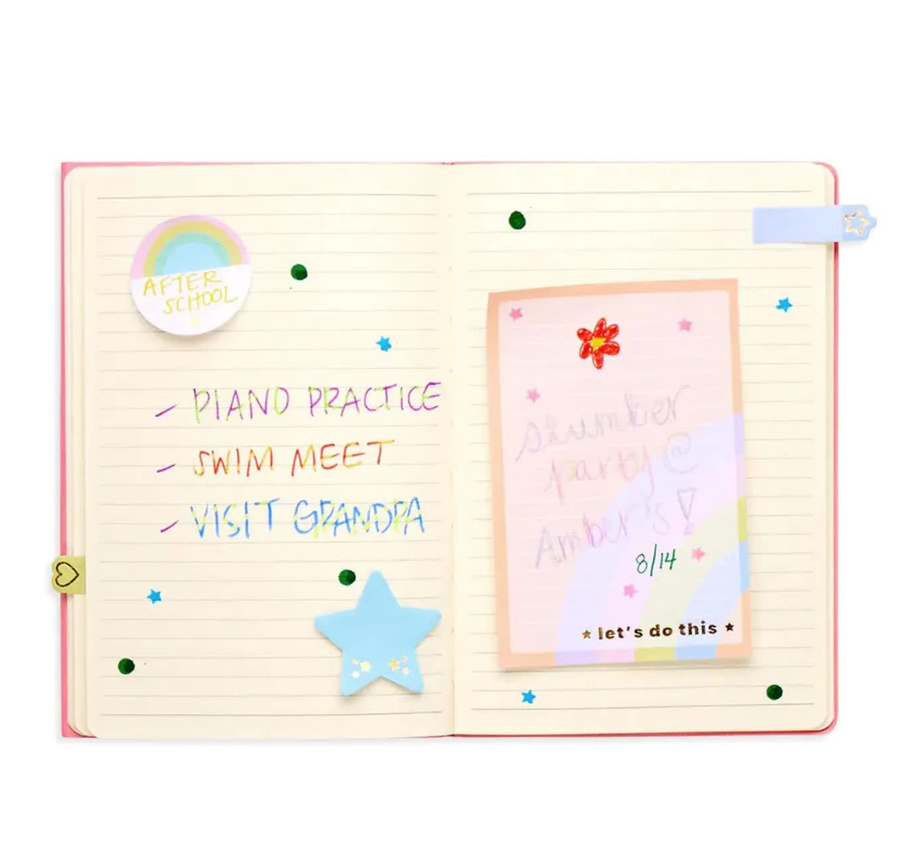 Notatnik z karteczkami samoprzylepnymi - Pastelowa tęcza