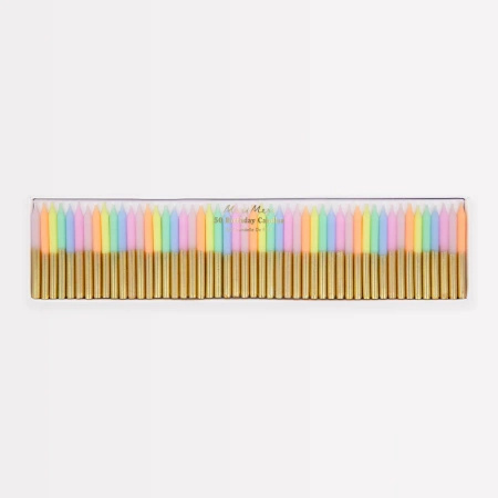 Meri Meri - Świeczki urodzinowe Mini 50 szt., pastelowe